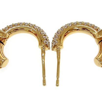 Louis Vuitton Rhinestone Earrings Hoop LV Iconic — view 7