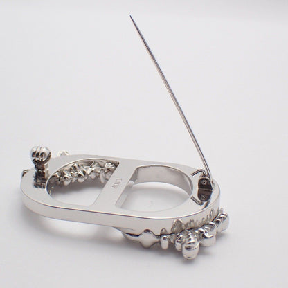 Dior Feather CD Brooch Silver — view 4