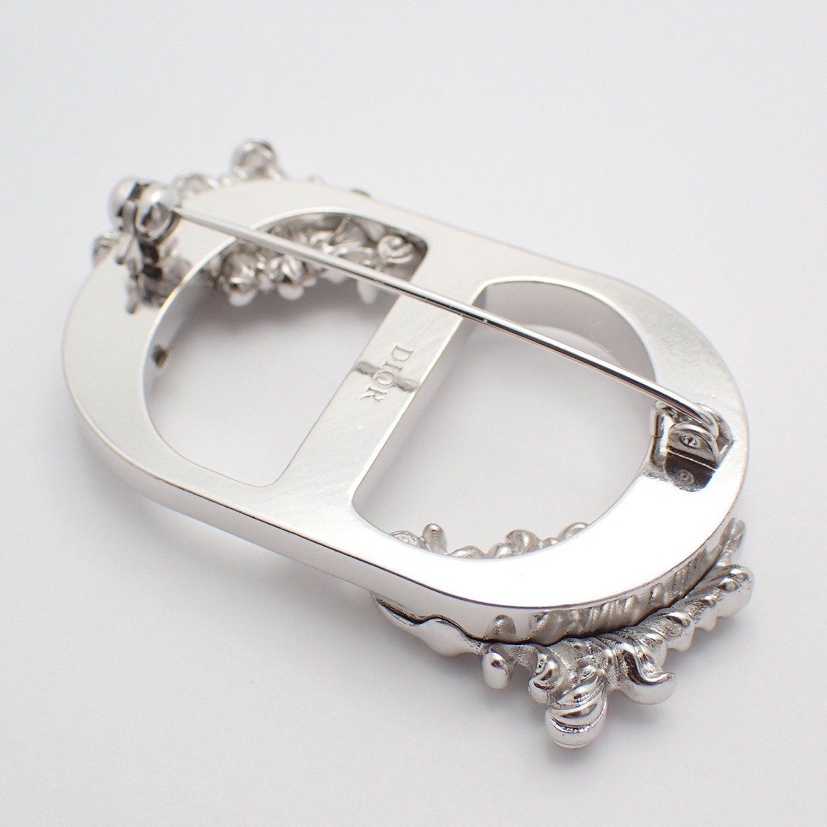 Dior Feather CD Brooch Silver — view 3