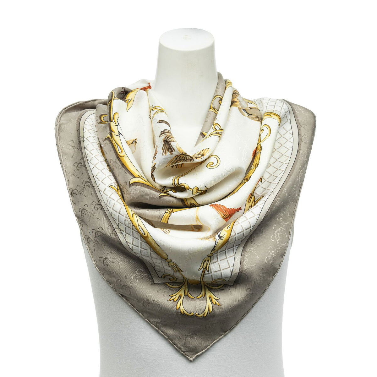 Hermes Scarf Gray