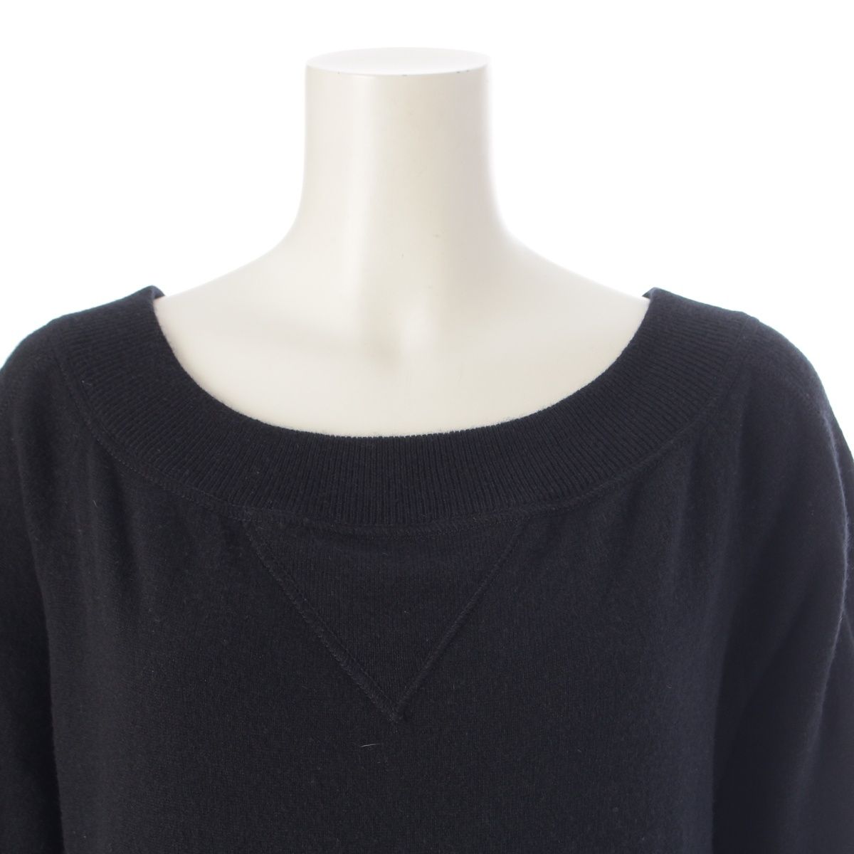 Chanel Cashmere CC Logo Knit Dress Black 38 — view 5