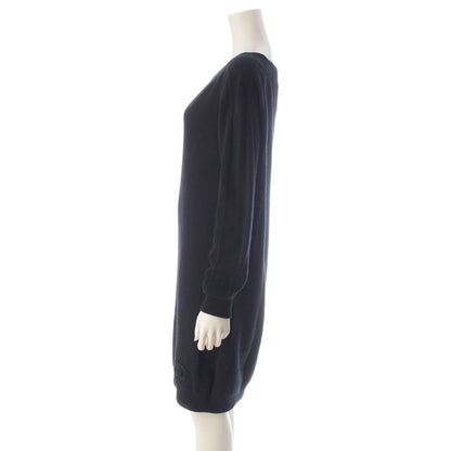 Chanel Cashmere CC Logo Knit Dress Black 38 — view 3