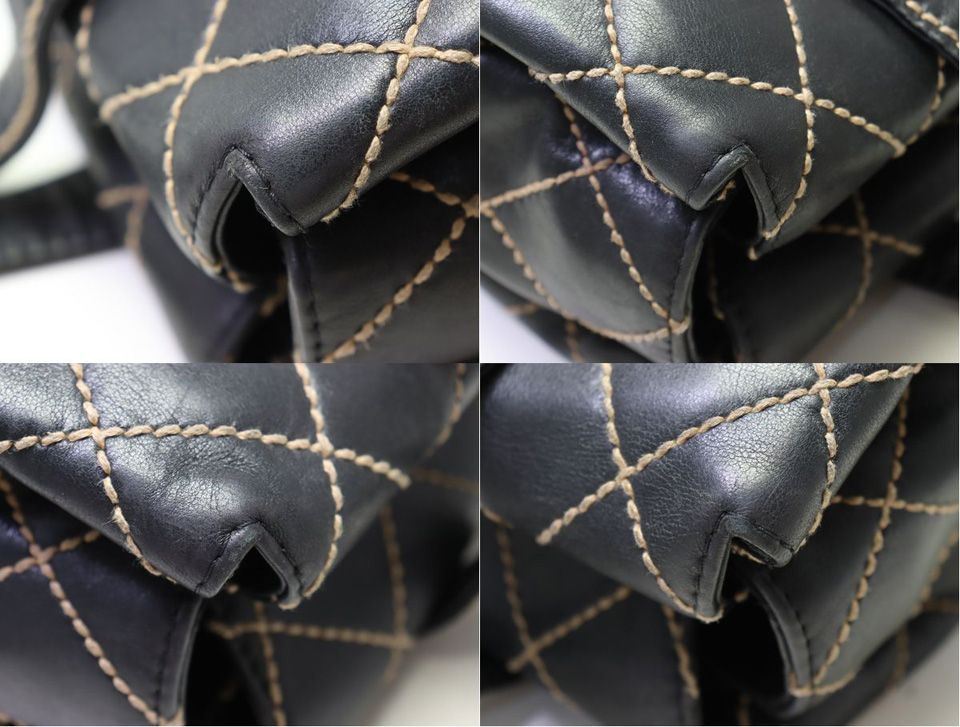 Chanel Wild Stitch Lambskin Tote Bag — view 8