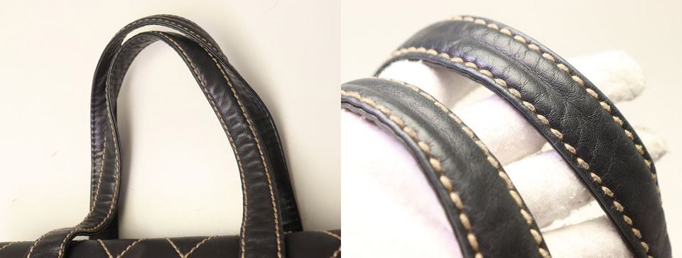 Chanel Wild Stitch Lambskin Tote Bag — view 6