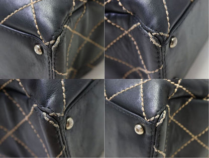 Chanel Wild Stitch Lambskin Tote Bag — view 5