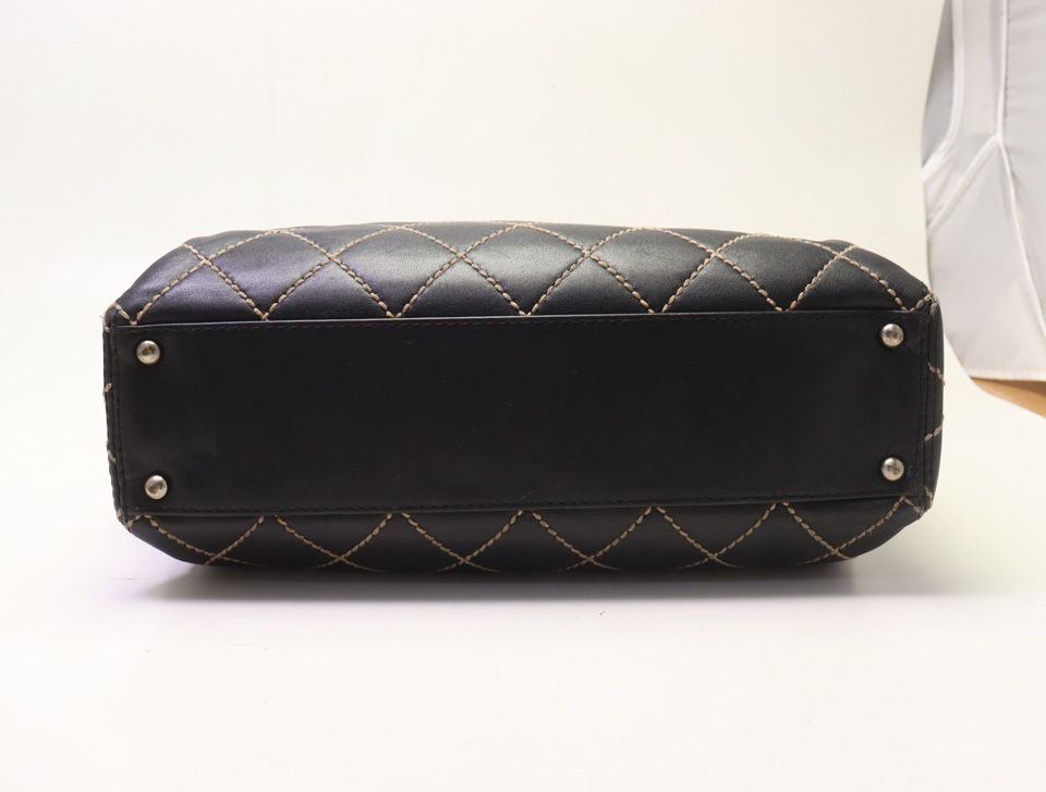 Chanel Wild Stitch Lambskin Tote Bag — view 3
