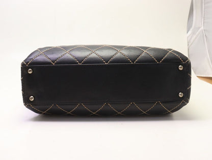 Chanel Wild Stitch Lambskin Tote Bag — view 3