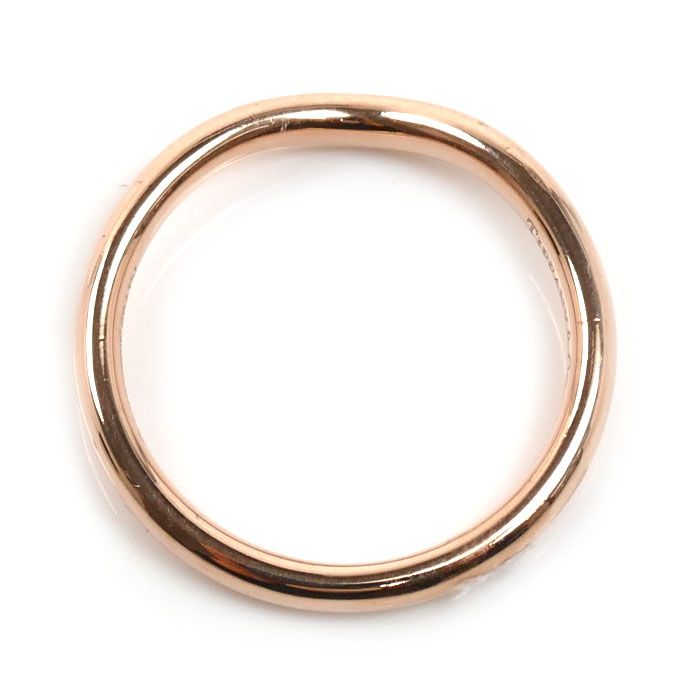 Tiffany & Co 18k Pink Gold Curved Band Diamond Ring — view 4