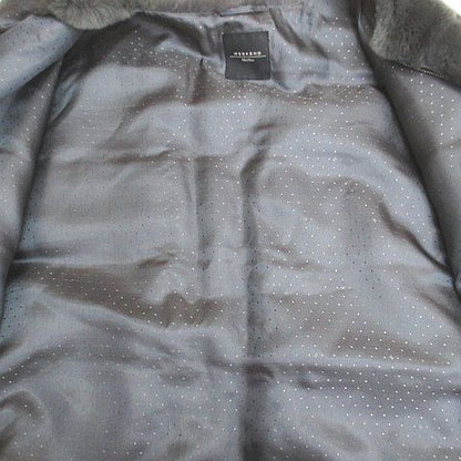 Max Mara Weekend Line Rabbit Fur Jacket Half Sleeve Fur Vest Gray Zip 36 — view 7