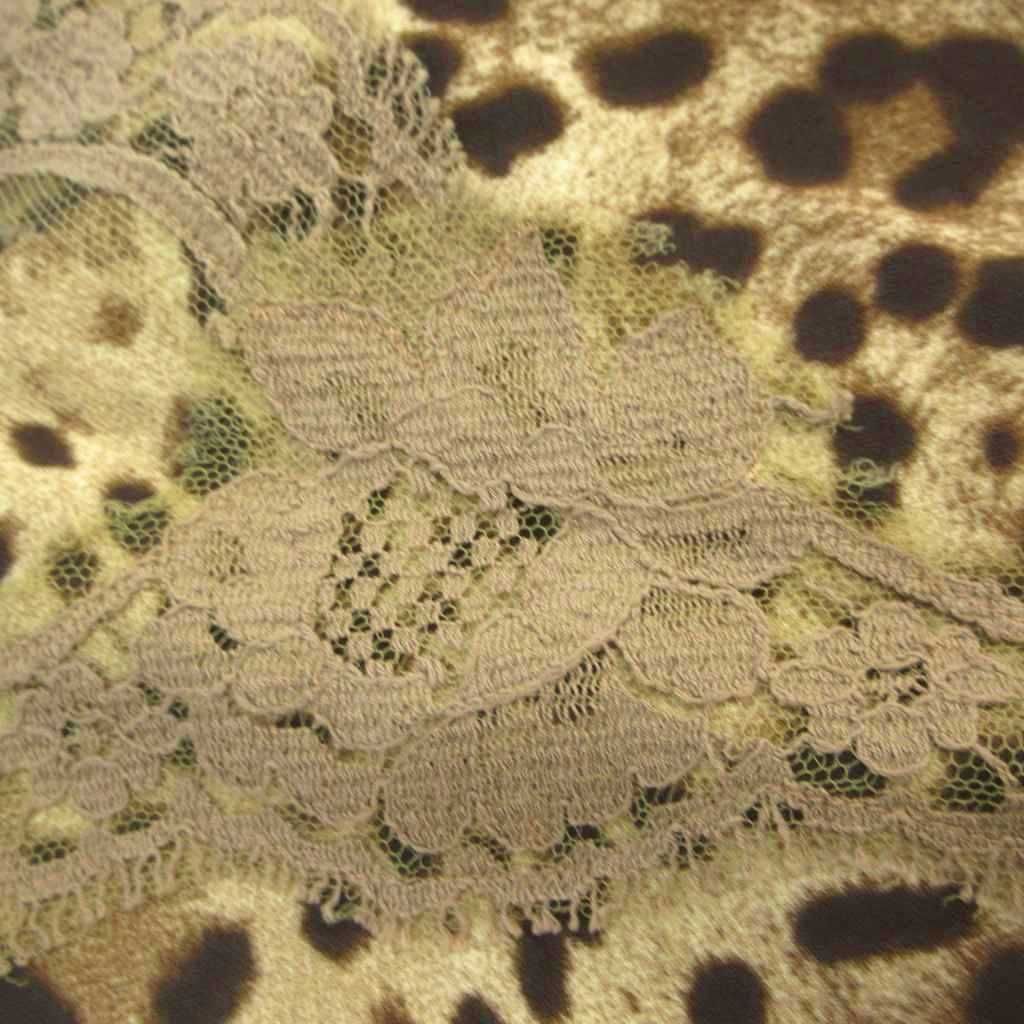 Dolce & Gabbana Dress Gold Colored Leopard Print Square Neck Sleeveless 36 — view 5