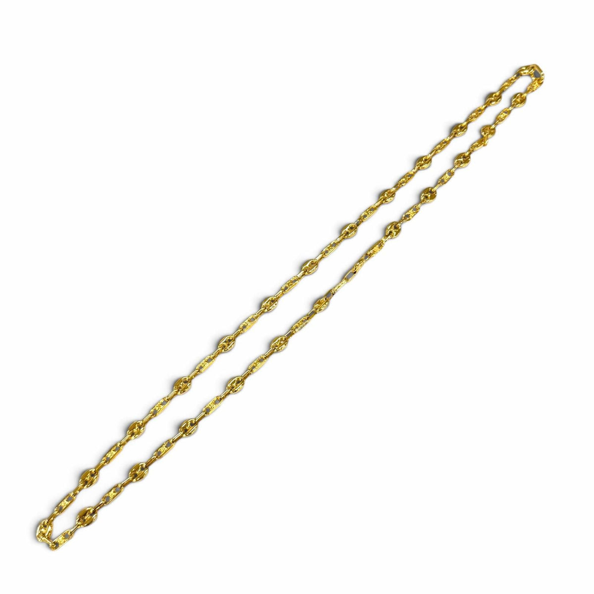 Celine Vintage Triomphe Gold Chain Necklace — view 3
