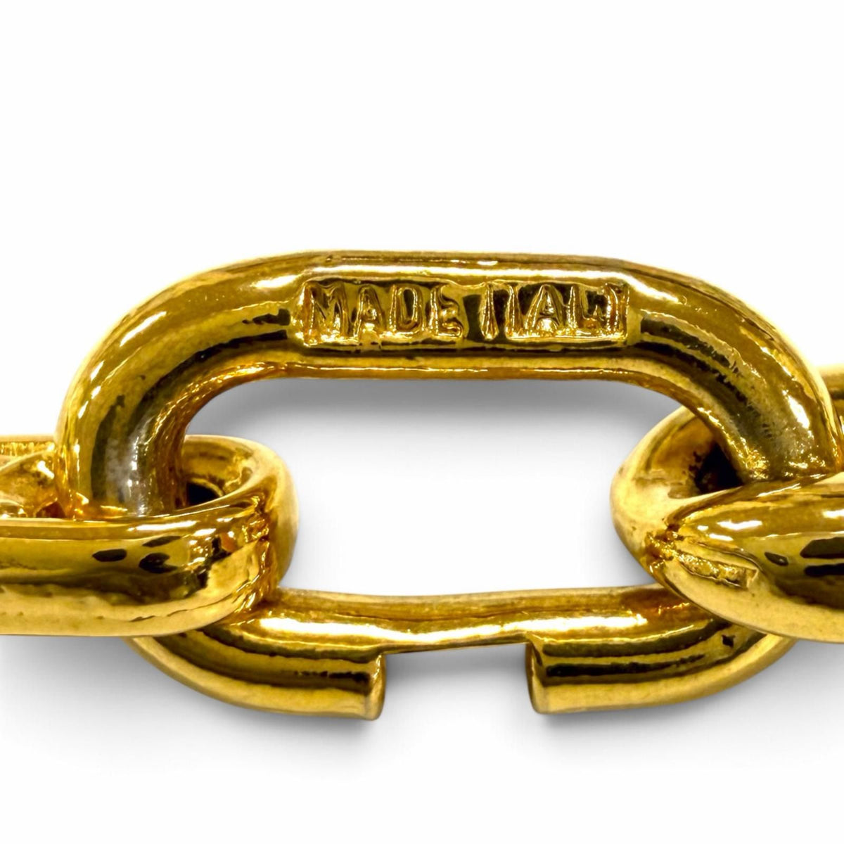 Celine Vintage Triomphe Gold Chain Necklace — view 7