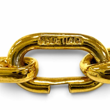 Celine Vintage Triomphe Gold Chain Necklace — view 7