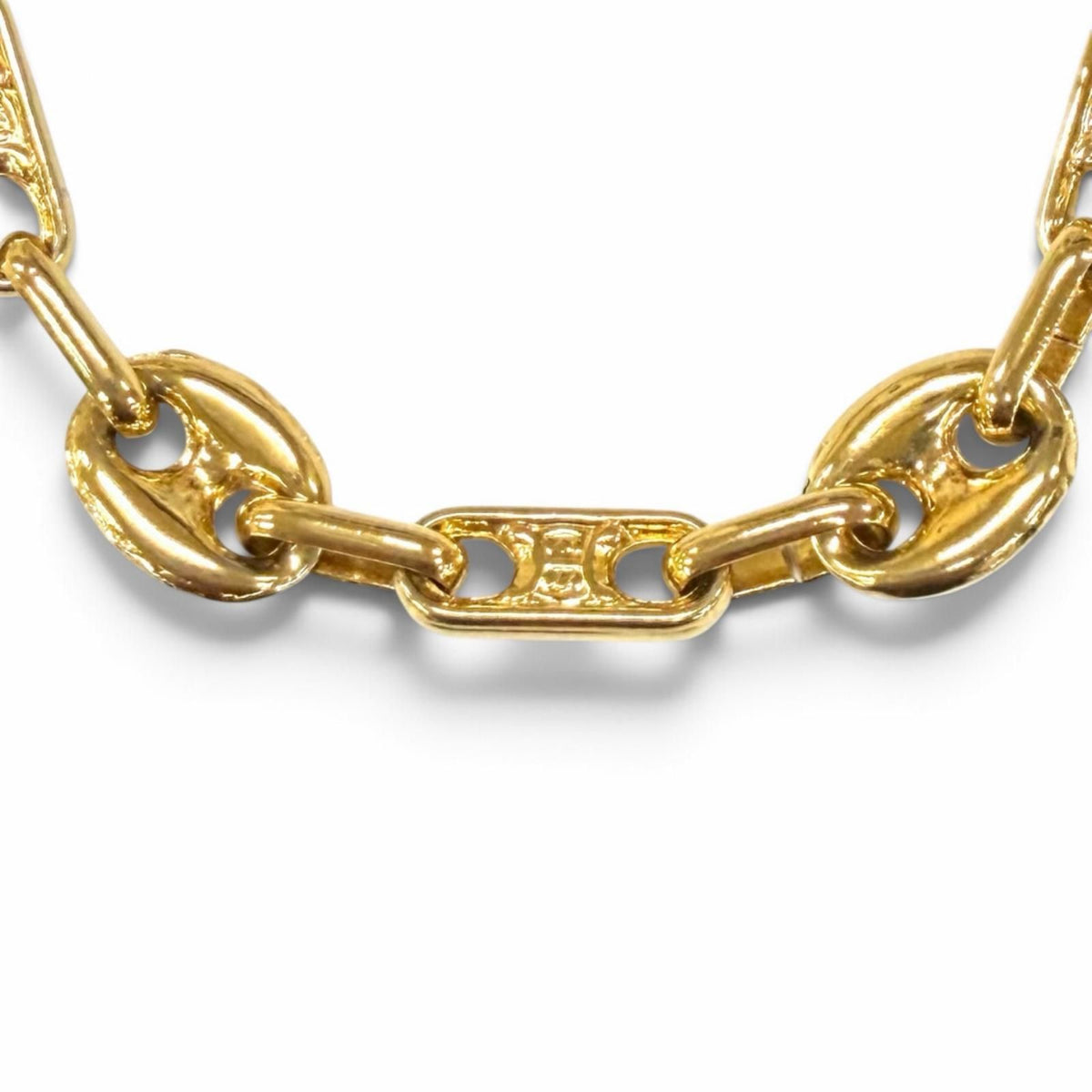 Celine Vintage Triomphe Gold Chain Necklace