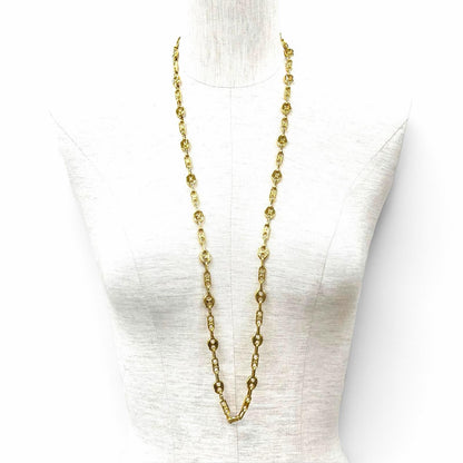Celine Vintage Triomphe Gold Chain Necklace — view 2