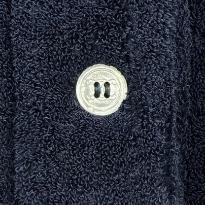 Celine Triomphe Embroidery Short Sleeve Mini Polo Dress Navy XS — view 6