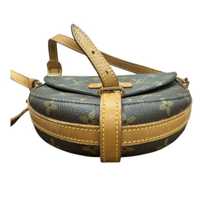 Louis Vuitton Monogram Brown Gold Leather Shoulder Bag — view 3