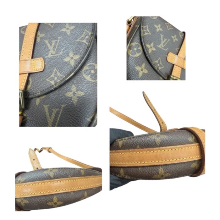 Louis Vuitton Monogram Brown Gold Leather Shoulder Bag — view 6