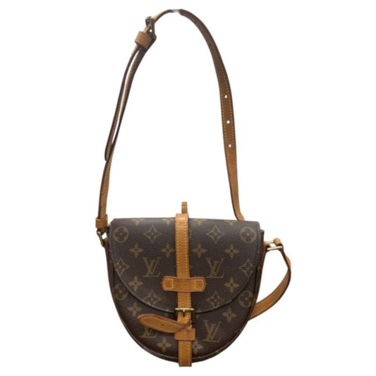 Louis Vuitton Monogram Brown Gold Leather Shoulder Bag