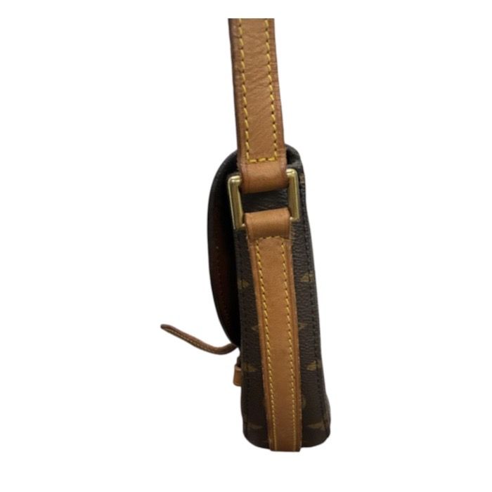 Louis Vuitton Monogram Brown Gold Leather Shoulder Bag — view 5