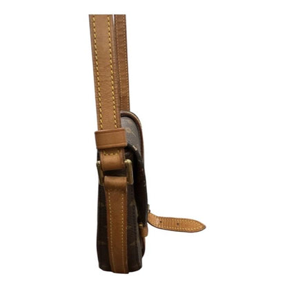 Louis Vuitton Monogram Brown Gold Leather Shoulder Bag — view 4