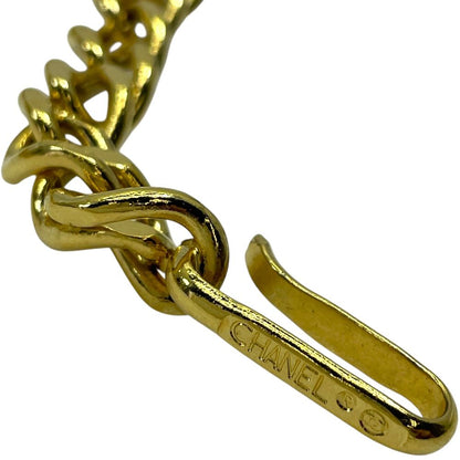 Chanel CC Logo Chain Belt Necklace Vintage Medal Gold Plated — view 4