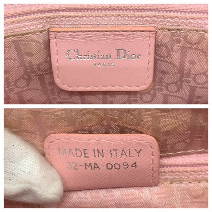 Dior Cannage Lady Dior Pink Silver Lambskin Tote Bag — view 4