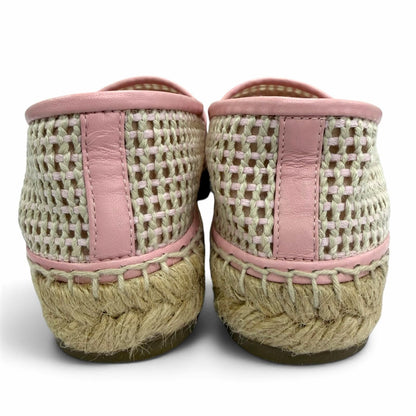 Chanel 21P Leather CC Logo Espadrilles Slip-on Pink — view 4