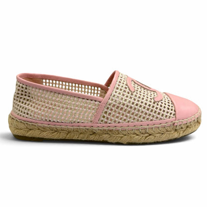 Chanel 21P Leather CC Logo Espadrilles Slip-on Pink — view 7