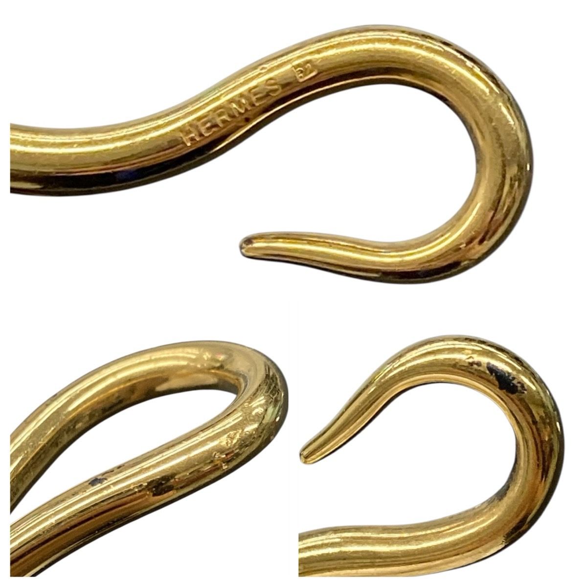 Hermes Jumbo Brown Gold Leather Bracelet — view 6