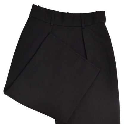 Hermes Pants Knit Wide Cropped Wool Black 40 — view 3