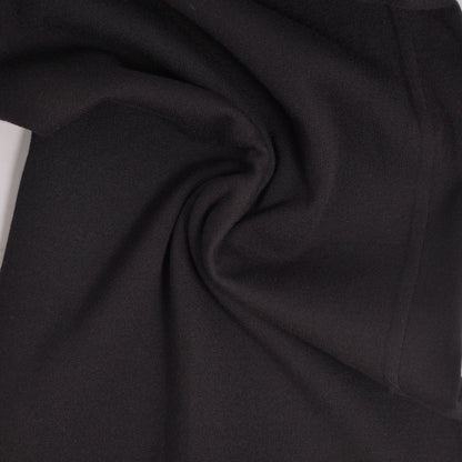 Hermes Pants Knit Wide Cropped Wool Black 40 — view 5