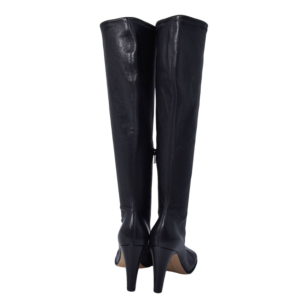 Bottega Veneta Un Boots Long Side Clasp Heels Shoes Leather Black — view 5