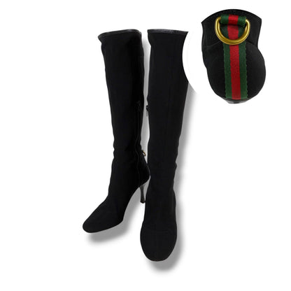 Gucci Sherry Line Long Boots Black 35