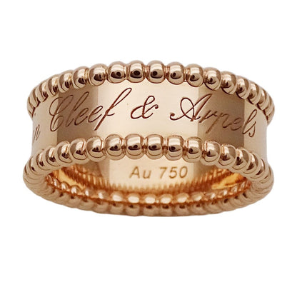 Van Cleef & Arpels Ring 750 Pink Gold Perlee Signature — view 2