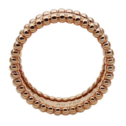 Van Cleef & Arpels Ring 750 Pink Gold Perlee Signature — view 3