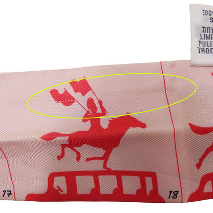 Hermes Scarf Parade Silk Pink Twilly — view 6