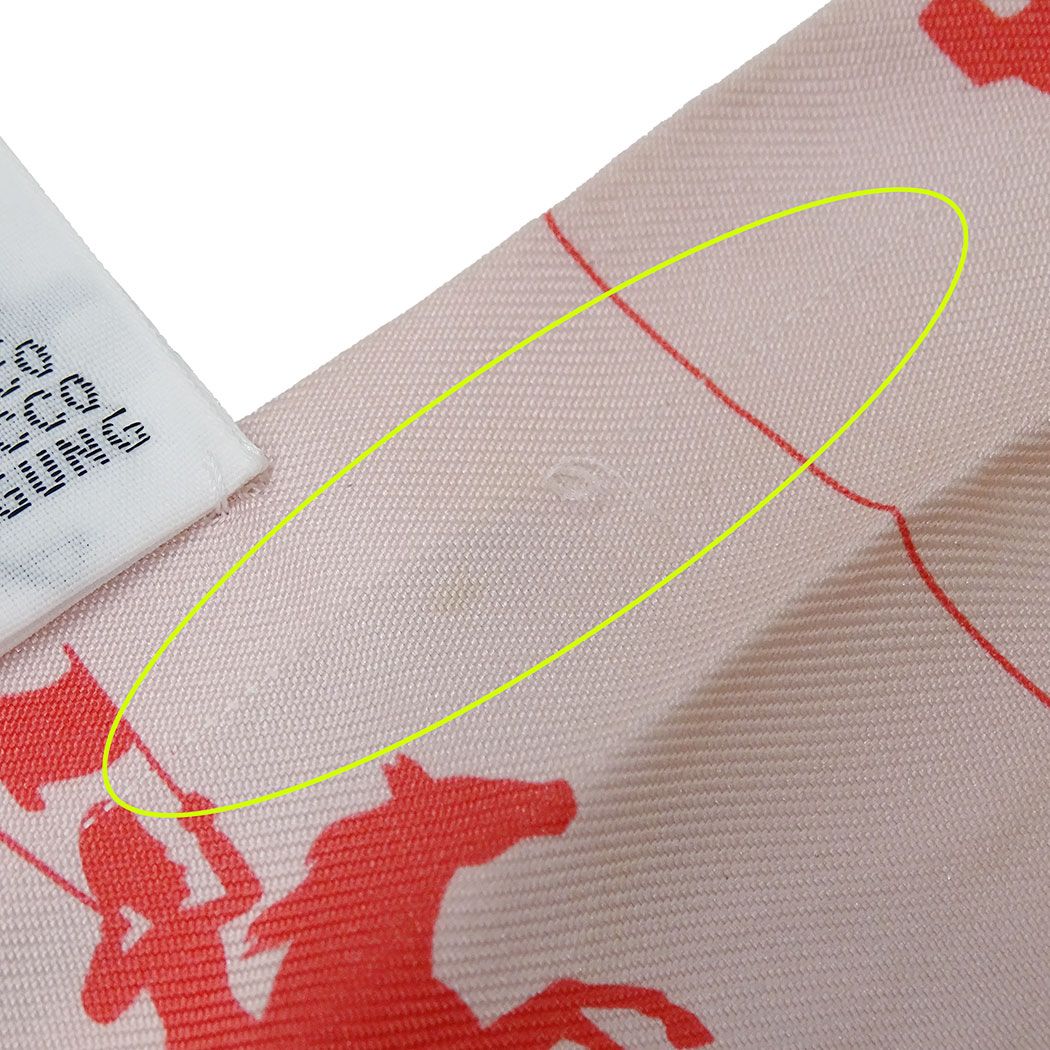Hermes Scarf Parade Silk Pink Twilly — view 7
