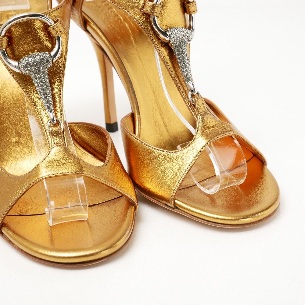 Gucci Sandals Bijou Horsebit Slingback Strap — view 4