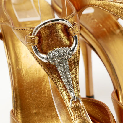 Gucci Sandals Bijou Horsebit Slingback Strap — view 5