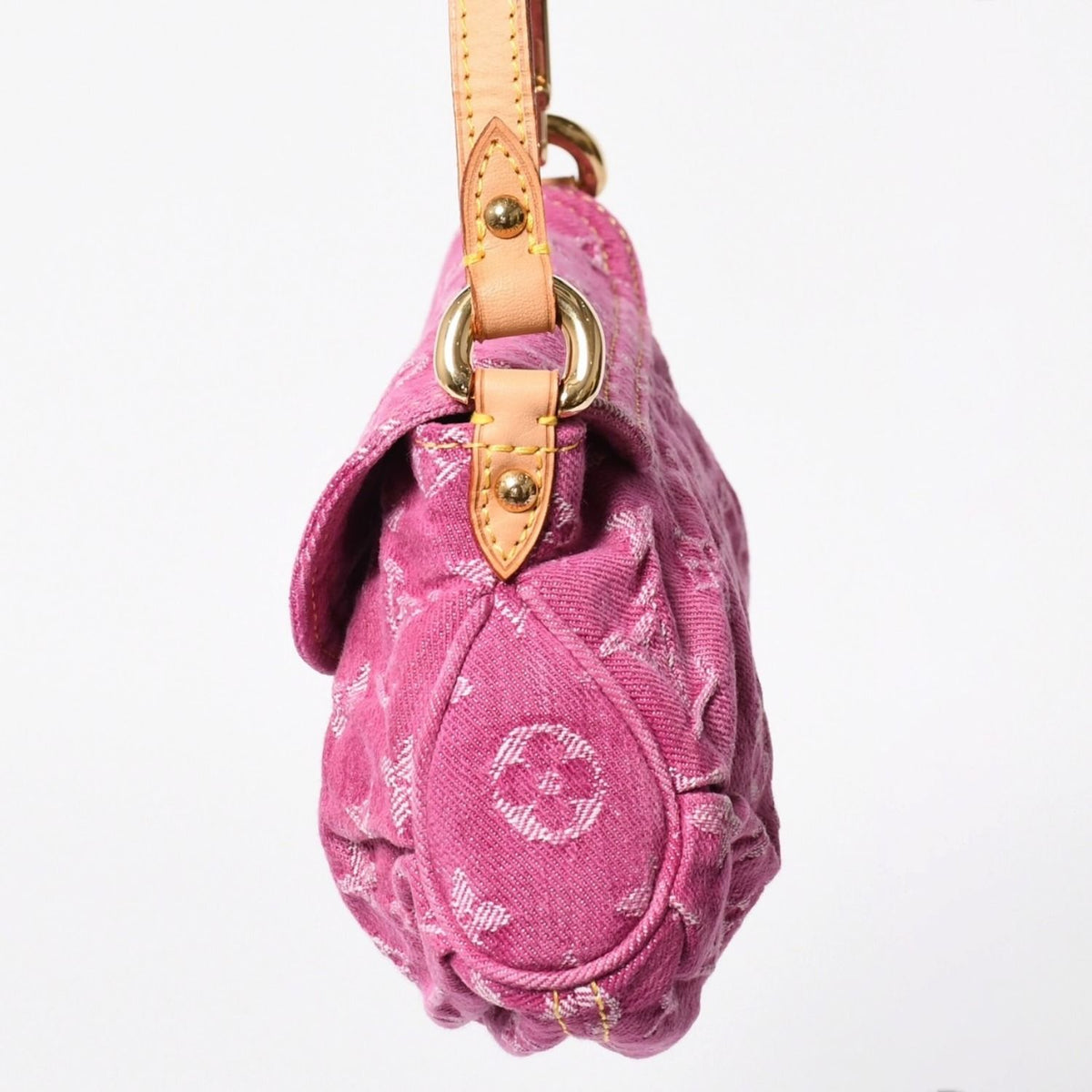 Louis Vuitton Mini Pleaty Bag Monogram Denim Pink — view 4