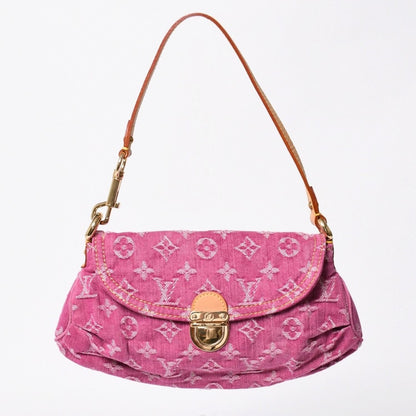 Louis Vuitton Mini Pleaty Bag Monogram Denim Pink