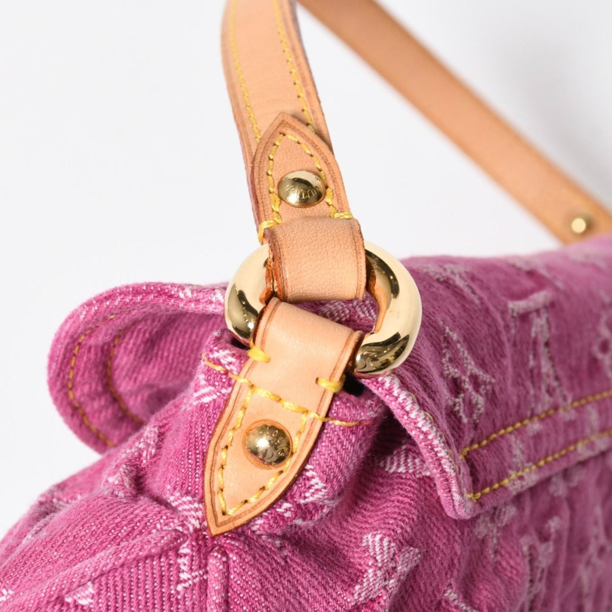 Louis Vuitton Mini Pleaty Bag Monogram Denim Pink — view 7