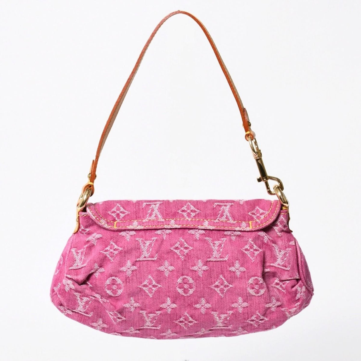 Louis Vuitton Mini Pleaty Bag Monogram Denim Pink — view 2