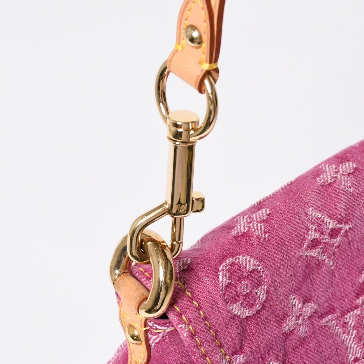 Louis Vuitton Mini Pleaty Bag Monogram Denim Pink — view 5