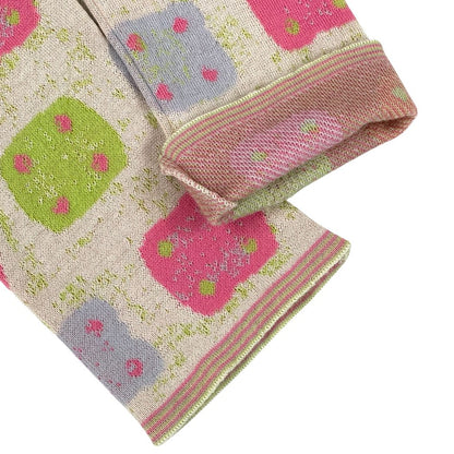 Chanel Knit Sweater Cashmere Wool Pink Green Neon 38 — view 5