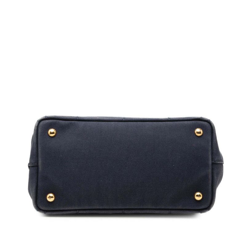 Prada Canapa Mini Shoulder Bag Pink Canvas — view 3