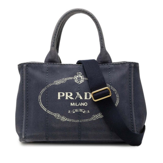 Prada Canapa Mini Shoulder Bag Pink Canvas