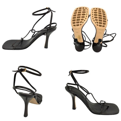 Bottega Veneta Leather Strap Sandals Brown Shoes — view 2