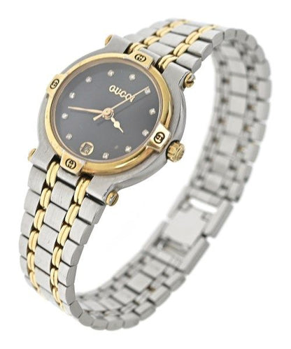 Gucci Watch SS Diamond Quartz Date — view 2